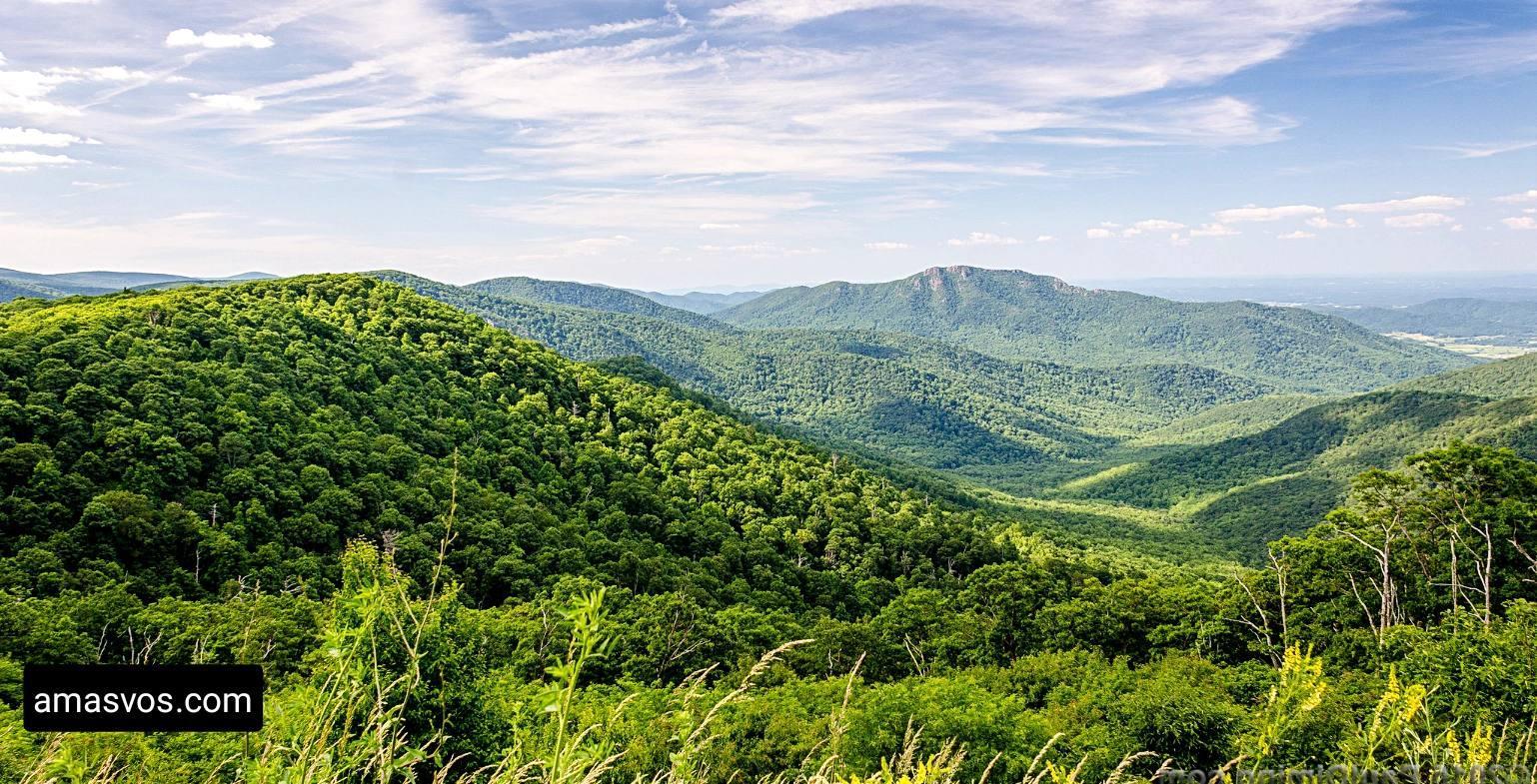 Thorofare mountain Overlooks on skyline drive