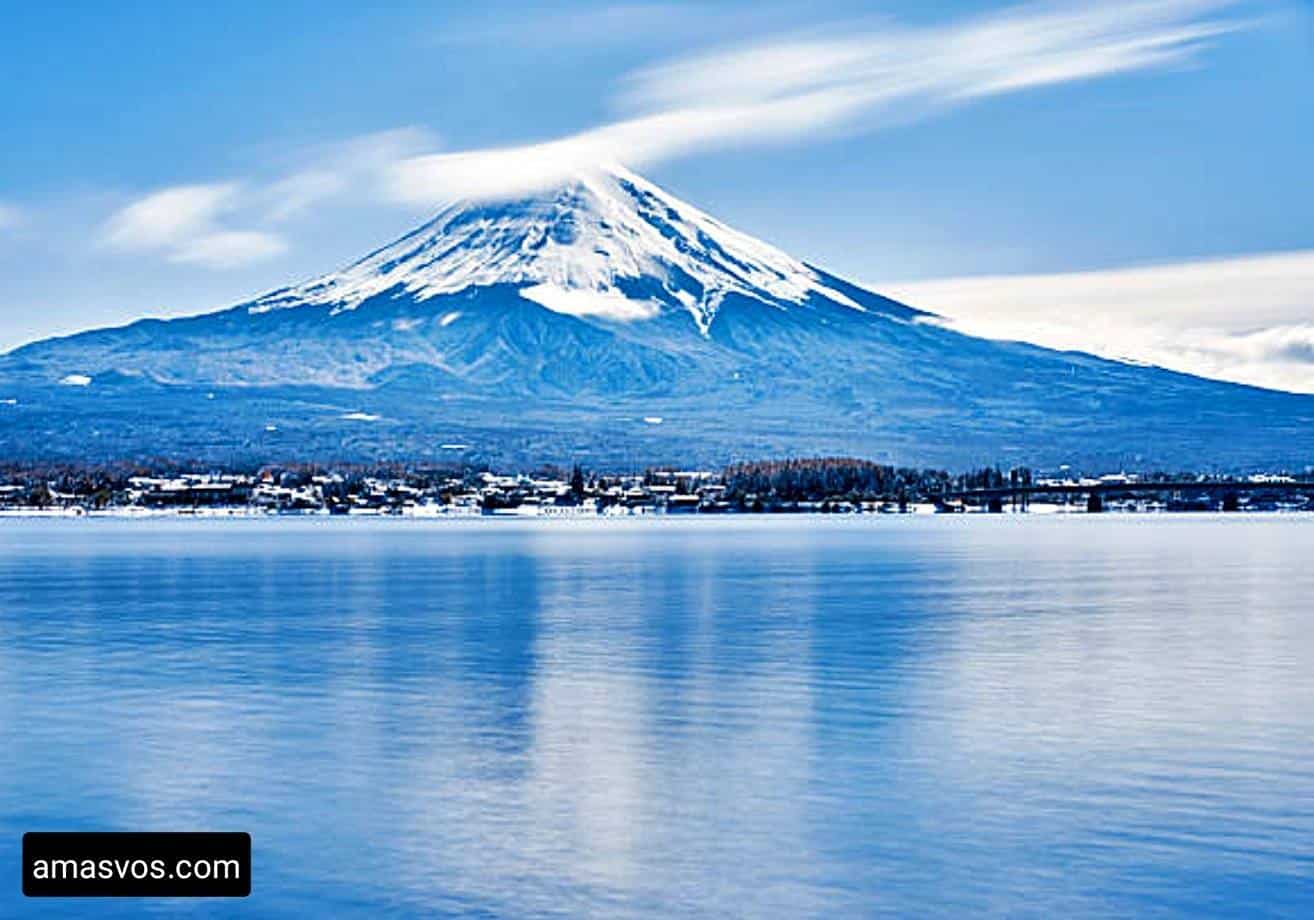 Snow Mountain In Japan