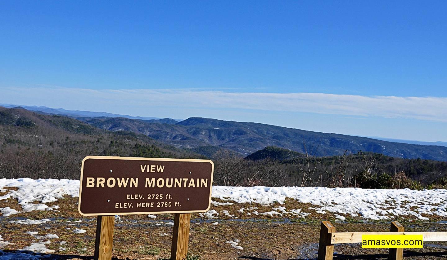 Brown Mountain Overlooks on skyline drive